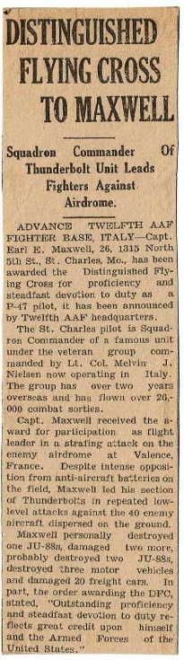85th-FS-Earl-P.-Maxwell-DFC-article.-Earl-Maxwell-collection-via-his-family