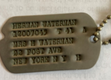 85th-FS-Herman-Waterman-dog-tags-via-son-Jack-Waterman