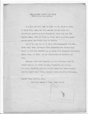 85th-FS-Ralph-A.-Nice-air-medal-public-relations-release.-Ralph-A.-Nice-collection-via-his-family