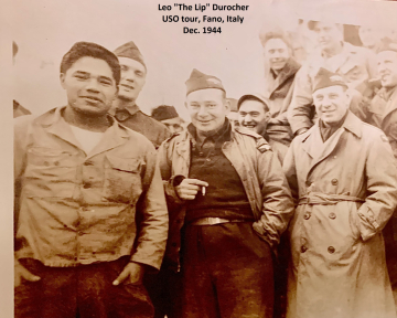 Leo-The-Lip-Durocher-Fano-Italy-Dec.-1944-during-USO-tour.-James-Bell-collection-via-his-family