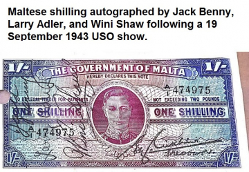Maltese-shilling-autographed-by-Jack-Benny-Larry-Adler-and-Wini-Shaw.-Conrad-J.-Erdman-collection-via-Donald-Erdman