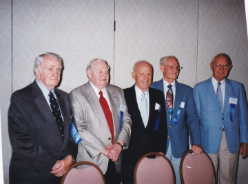 79th-FG-reunion-L-R-Robert-Kelley-William-Abbott-Tom-Anderson-Unknown-Unknown.-Robert-Kelley-collection-via-Pat-Kelley