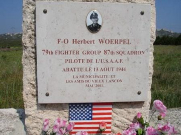 87th-FS-Herbert-Woerpel-memorial-at-Lancon-Provence-France.