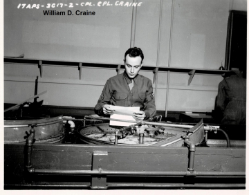 1_79th-FG-HQ-Lt.-William-D.-Craine-as-a-Cpl-at-Yale-University-photo-lab-circa-1943.-William-D.-Craine-collection-via-son-William-Craine