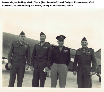 Generals-Clark-and-Eisenhower-and-others-at-Horsching-Air-Base.-Paul-B.-Church-Jr.-collection-via-his-family