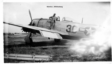 85th-FS-Montie-L.-Whittenberg-on-a-64th-FS-57th-FG-P-47.-Montie-Whittenberg-collection-via-Ron-Whittenberg