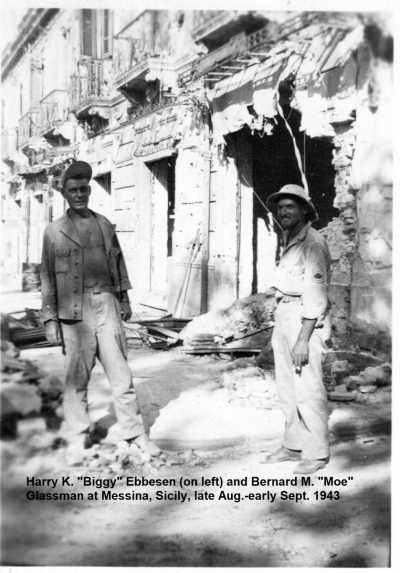 1_85th-FS-Biggy-Harry-Ebbesen-Gun-Camera-Section-and-Moe-Bernard-Glassman-QM-SupplyMessina-Sicily.-James-Conno-rs-collection-via-John-Connors
