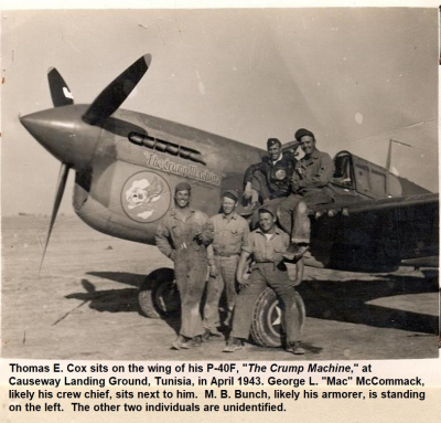 1_85th-FS-Thomas-Cox-sitting-on-wing-wearing-flight-jacket-and-his-crew-with-his-P-40-named-The-Crump-Machine-X36.-AFHRA-photograph
