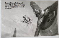 1_85th-FS-pilot-Robert-Taylor-climbs-into-a-recaptured-French-bomber.-Samuel-L.-Say-collection-via-family