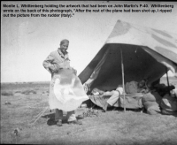 85th-FS-Montie-L.-Whittenberg-holding-artwork-from-John-Martins-P-40.-Montie-Whittenberg-collection-via-Ron-Whittenberg-Copy