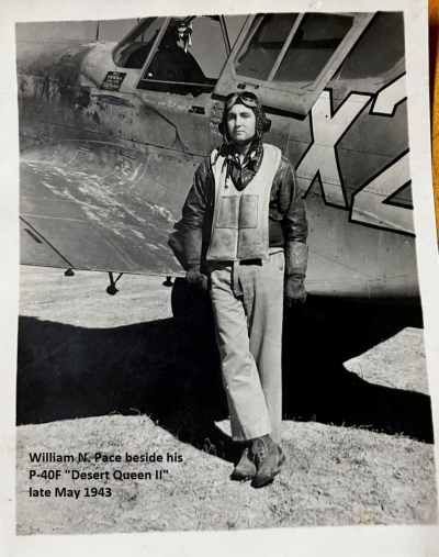 85th-FS-William-N.-Pace-beside-his-P-40F-Desert-Queen-II-late-May-1943-via-his-family