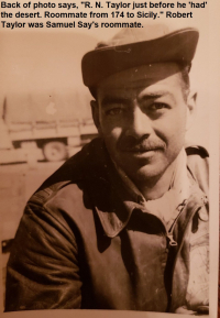 85th-FS-pilot-Robert-Taylor-roommate-of-Samuel-Say-from-LG-174-to-Sicily.-Samuel-L.-Say-collection-via-family