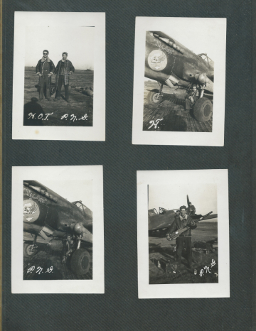85th-FS-Henry-Tomlin-collection-with-Paul-N.-Gunderson-and-P-40F-My-Ann