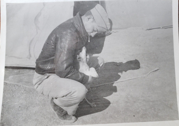 85th-FS-pilot-Milton-Clark-with-Baksheesh-at-LG-174.-Samuel-L.-Say-collection-via-family