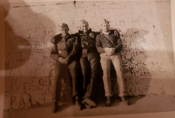85th-FS-pilots-John-Martin-Tom-Cox-and-William-Ryburn-on-top-of-the-Marble-Arch.-Samuel-L.-Say-collection-via-family