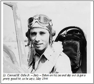 85th-FS-Conrad-Odle-in-cockpit-of-P-47-Italy-1944.-Conrad-Odle-collection-via-Tom-Odle