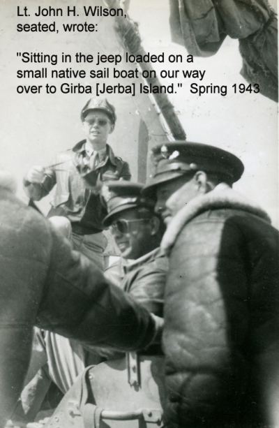 85th-FS-John-H.-Wilson-on-native-sailboat-to-Girba-Island-spring-1943.-John-H.-Wilson-collection-via-niece-Beverly-Wilson