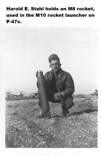 85th-FS-Harold-E.-Stahl-with-an-M8-rocket.-Harold-Stahl-collection-via-his-family