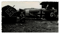 85th-FS-unidentified-by-destroyed-German-aircraft-possibly-at-Valence-Airdrome-France.-George-I.-Nadvornik-collection