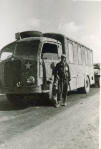 Bus-with-unidentified-individual.-Elven-G.-Hubbard-collection-via-his-family