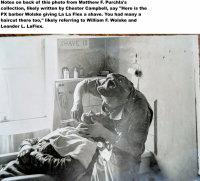 Likely-85th-FS-William-F.-Wolske-giving-Leaner-L.-LaFlex-a-shave.-Matthew-F.-Purchla-collection-via-his-family