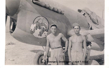 86th-FS-George-G.-Drolshagen-Lt-and-Lloyd-T.-Good-by-P-40-PUNCHYII.-Lloyd-T.-Good-collection-via-Laurie-Olds