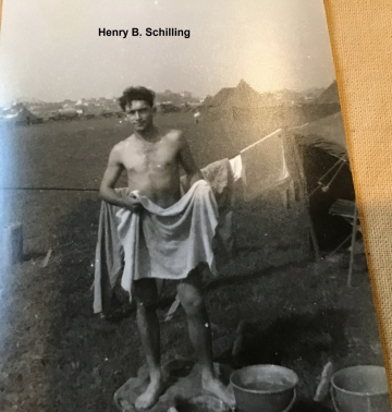 86th-FS-Henry-B.-Schilling-taking-bath.-Henry-B.-Schilling-collection-via-Karen-Schilling-Allen