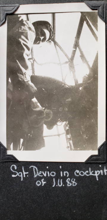 86th-FS-Paul-Devio-in-cockpit-of-Ju-88.-Joseph-Waldron-collection-via-his-family