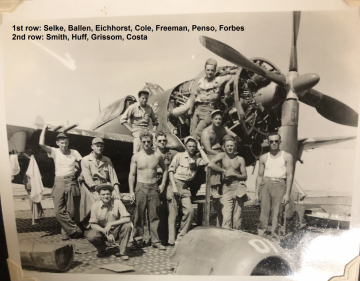 86th-FS-ground-crew-in-front-of-P-47.-Rocco-Soranno-collection-via-Marlene-Iaciofano