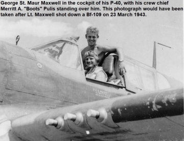 1_86th-FS-George-St.-Maur-Maxwell-in-cockpit-of-his-P-40-with-his-crewchief-Merrit-Boots-Pulis.-AFHRA-Photograph