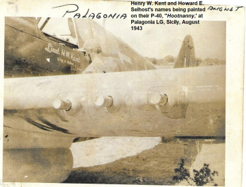 86th-FS-Henry-W.-Kent-P-40-on-Palagonia-with-name-being-painted-on.-Henry-Kent-collection-via-his-family