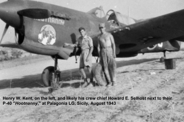 86th-FS-Henry-W.-Kent-and-other-individual-by-P-40-HOOTNANNY.-Henry-Kent-collection-via-his-family