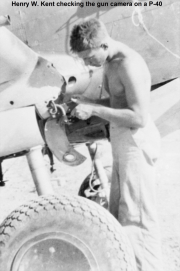 86th-FS-Henry-W.-Kent-collection-work-on-P-40-camera-via-his-family