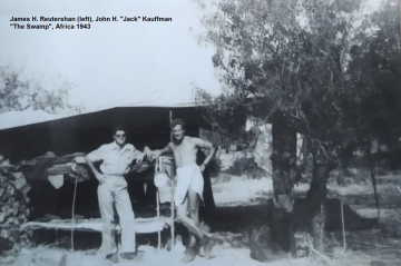 86th-FS-James-Reutershan-left-and-Jack-Kauffman-at-The-Swamp-Africa-1943.-William-R.-Taylor-collection-via-Elyn-Sulger-Copy
