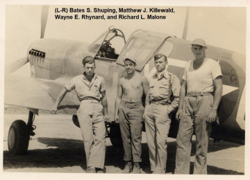 86th-FS-L-R-Crew-Chiefs-Bates-Shuping-and-Matthew-Killewald-Pilot-Wayne-Rhynard-Armorer-Richard-Malone.-Matthew-Killewald-collection-via-Brian-Killewald