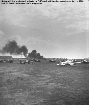 P-47-crash-at-Capodichino-Airdrome-Italy-1944.-Jack-Renfro-collection-via-Steve-Renfro