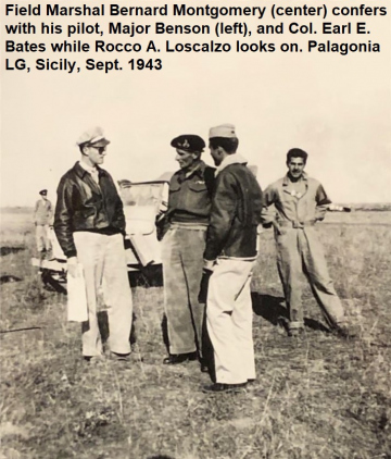 1_87th-FS-Rocco-Loscalzo-rear-far-right-L-R-Major-Benson-General-Montgomery-Col.-Bates-Palagonia-LG-Sicily-Sept.-1943.-Rocco-Loscalzo-photo-via-Frank-Loscalzo