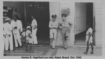 87th-FS-Harlan-E.-Highfield-on-left-Natal-Brazil-Oct.-1942-via-W.-C.-Highfield