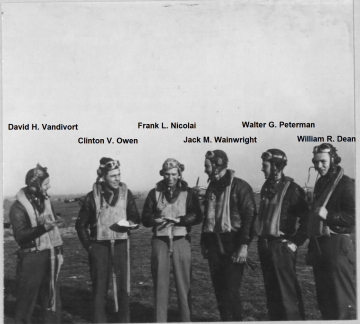 87th-FS-pilots-at-Anzio-L-R-Vandivort-Owen-Nicolai-Wainwright-Peterman-Dean.-Anonymous-donor