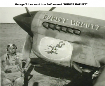 87th-FS-George-T.-Lee-beside-P-40-Dubist-Kaputt.-George-T.-Lee-collection-via-his-family-and-Jack-Tolman