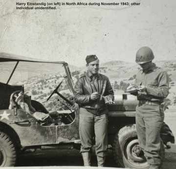 87th-FS-Harry-Einstandig-on-left-North-Africa-Nov.-1943-other-unidentified.-Harry-Einstandig-collection-via-daughter-Bonnie-Hill