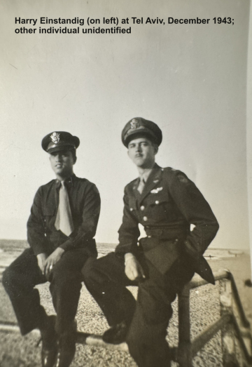 87th-FS-Harry-Einstandig-on-left-at-Tel-Aviv-Dec.-1943-other-unidentifed.-Harry-Einstandig-collection-via-his-family