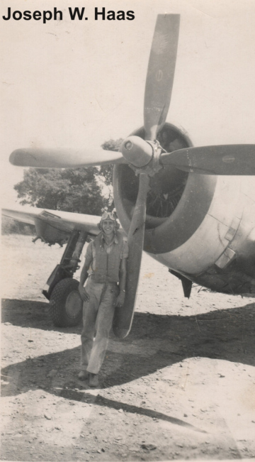 87th-FS-Joseph-W.-Haas-in-front-of-P-47.-Joseph-W.-Haas-collection-via-his-family