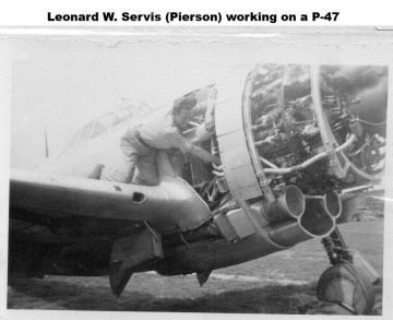 87th-FS-Leonard-W.-Servis-Pierson-working-on-a-P-47.-Leonard-W.-Servis-Pierson-collection-via-Jean-Pierson-Crane