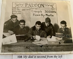 87th-FS-Sam-M.-Freedman-2nd-from-left-others-unidentified.-Sam-Freedman-collection-via-his-family