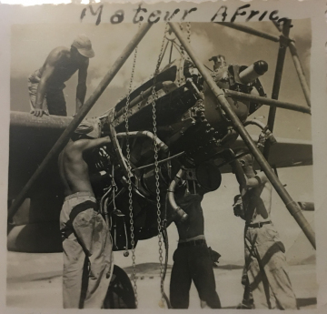 P-40-undergoing-engine-maintenance-at-Mateur-Tunisia.-Orville-Adcock-collection-via-Arthur-Adcock