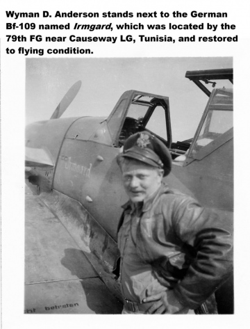 87th-FS-Wyman-D.-Anderson-by-Bf-109-Irmgard.-Wyman-D.-Anderson-collection-via-his-family
