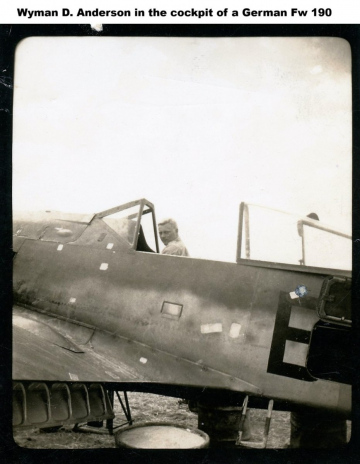 87th-FS-Wyman-D.-Anderson-in-Fw-190.-Wyman-D.-Anderson-collection-via-his-family