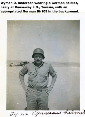 87th-FS-Wyman-D.-Anderson-wearing-Germanb-helmet.-Wyman-D.-Anderson-collection-via-his-family