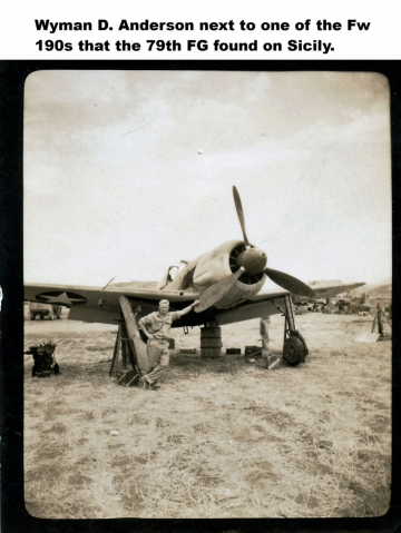 87th-FS-Wyman-D.-Anderson-with-Fw-190.-Wyman-D.-Anderson-collection-via-his-family